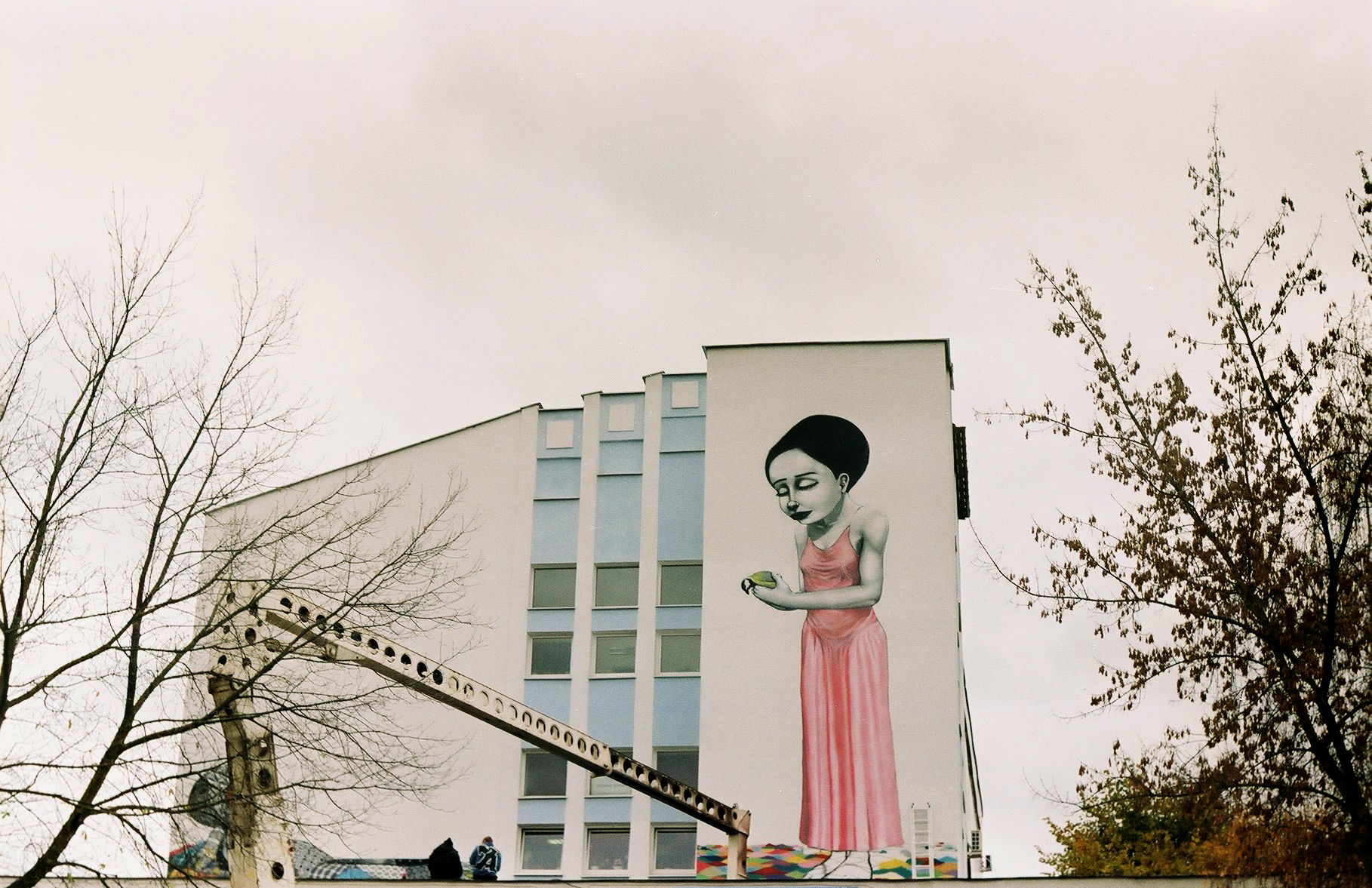 MINSK, BELARUS - AUGUST 12, 2019: Street Art On Oktyabrskaya Street.  Graffiti (mermaid, Cat, Giraffes, Roses, Kiss) On Wall Of Industrial  Building, Created As Part Of Vulica Brasil Festival (author Rogerio  Fernandes